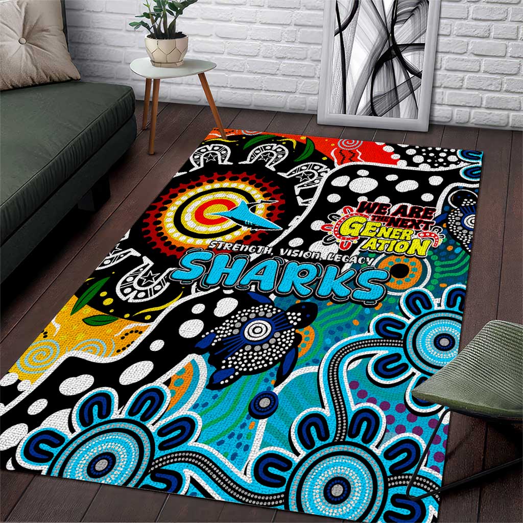 Sharks NRL Celebrating 50 Years of Naidoc Area Rug NAIDOC Week 2025 Aboriginal