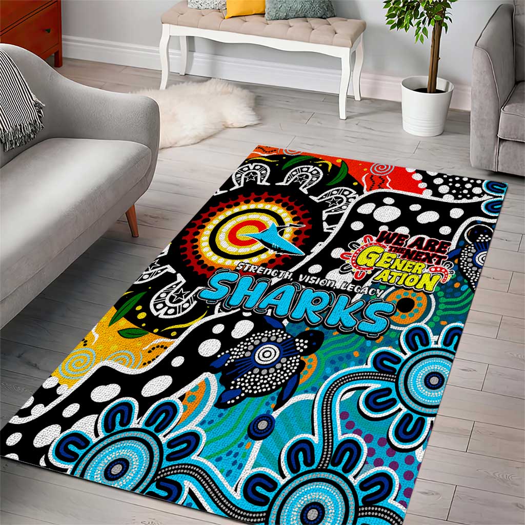 Sharks NRL Celebrating 50 Years of Naidoc Area Rug NAIDOC Week 2025 Aboriginal