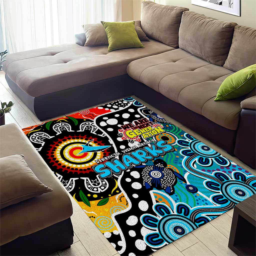 Sharks NRL Celebrating 50 Years of Naidoc Area Rug NAIDOC Week 2025 Aboriginal