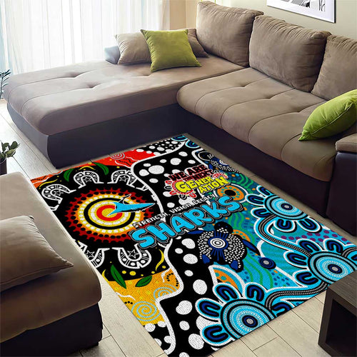 Sharks NRL Celebrating 50 Years of Naidoc Area Rug NAIDOC Week 2025 Aboriginal