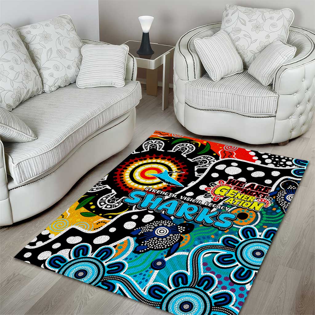 Sharks NRL Celebrating 50 Years of Naidoc Area Rug NAIDOC Week 2025 Aboriginal