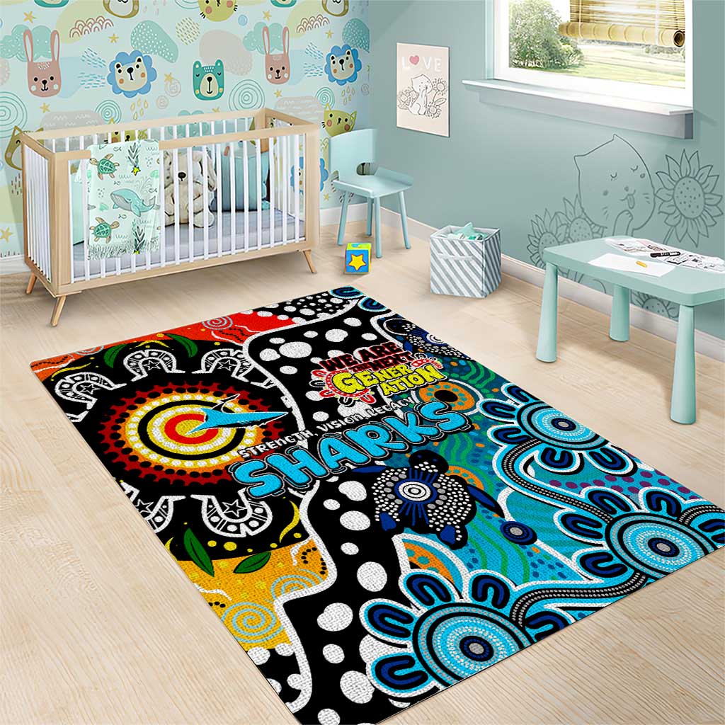 Sharks NRL Celebrating 50 Years of Naidoc Area Rug NAIDOC Week 2025 Aboriginal
