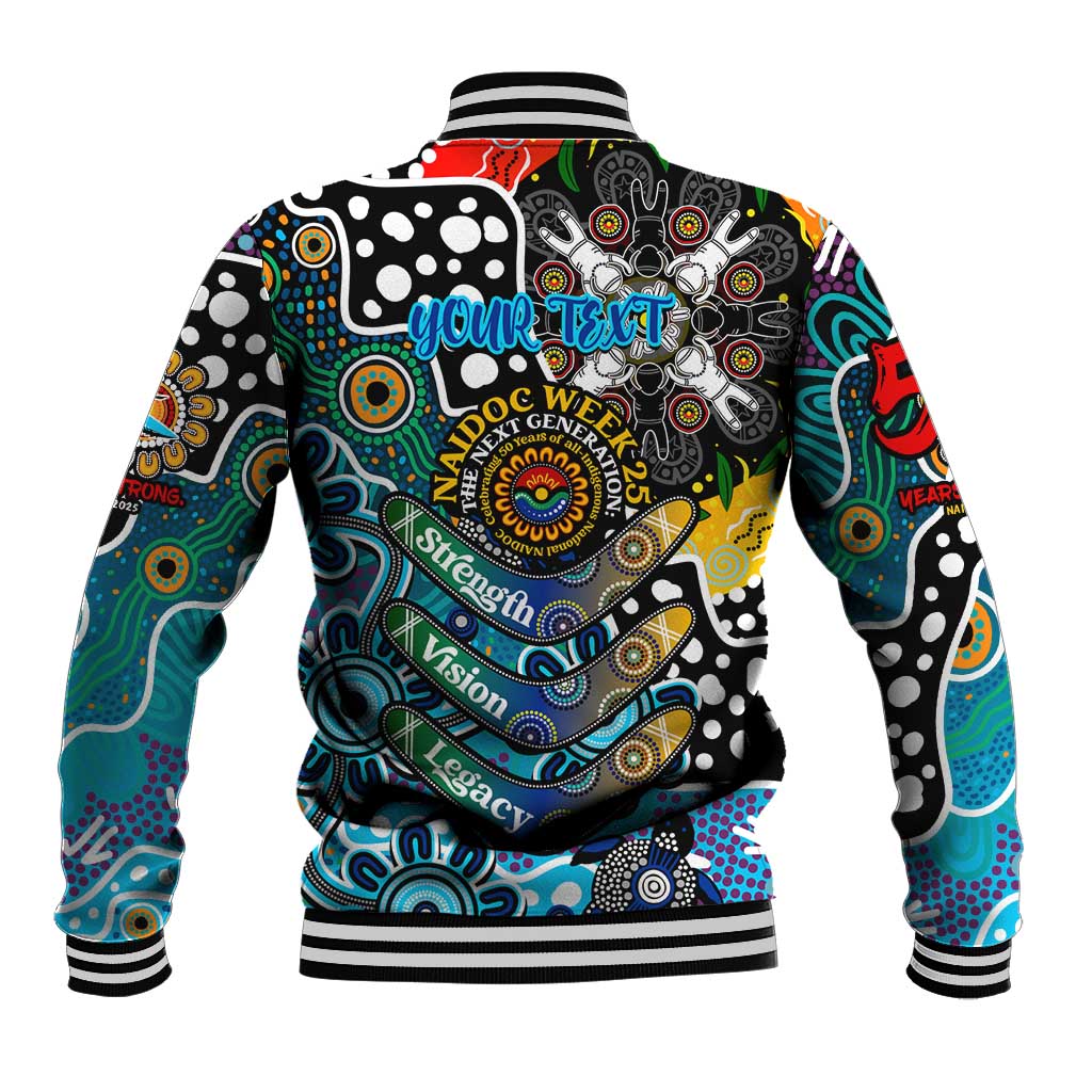 Personalised Sharks NRL Celebrating 50 Years of Naidoc Baseball Jacket NAIDOC Week 2025 Aboriginal