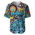 Personalised Sharks NRL Celebrating 50 Years of Naidoc Baseball Jersey NAIDOC Week 2025 Aboriginal