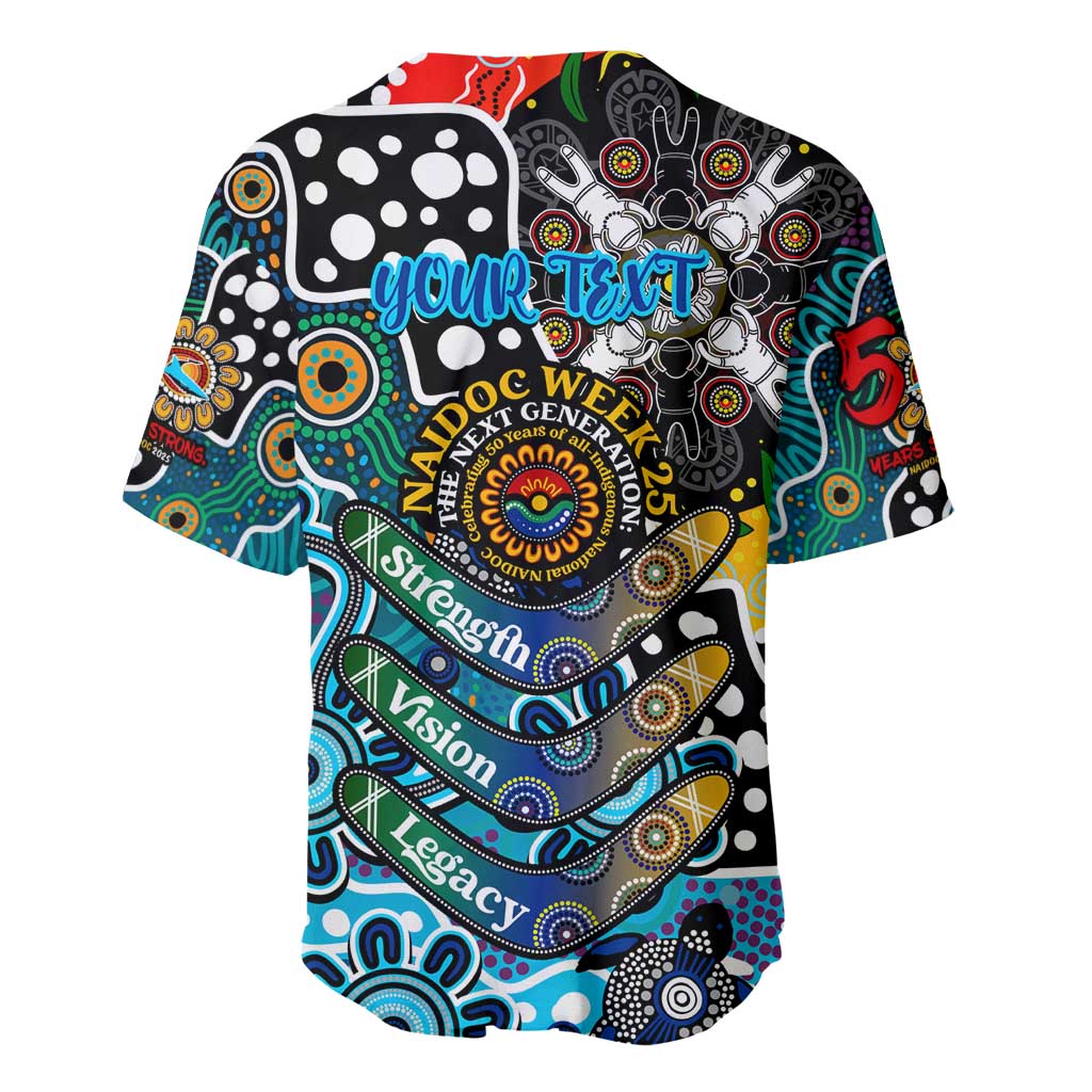 Personalised Sharks NRL Celebrating 50 Years of Naidoc Baseball Jersey NAIDOC Week 2025 Aboriginal
