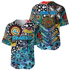 Personalised Sharks NRL Celebrating 50 Years of Naidoc Baseball Jersey NAIDOC Week 2025 Aboriginal