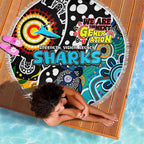 Sharks NRL Celebrating 50 Years of Naidoc Beach Blanket NAIDOC Week 2025 Aboriginal