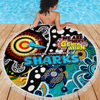 Sharks NRL Celebrating 50 Years of Naidoc Beach Blanket NAIDOC Week 2025 Aboriginal