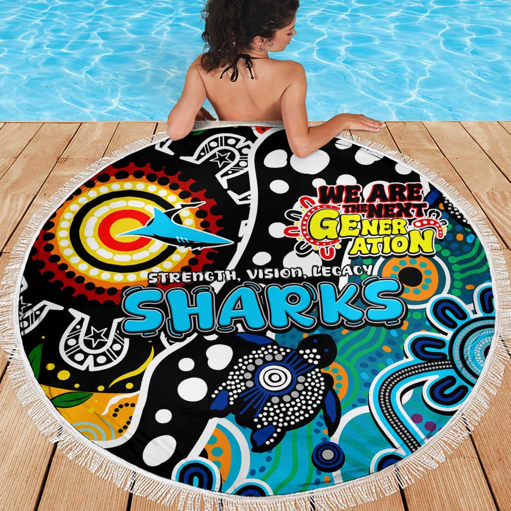 Sharks NRL Celebrating 50 Years of Naidoc Beach Blanket NAIDOC Week 2025 Aboriginal