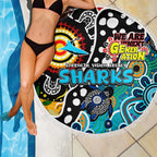 Sharks NRL Celebrating 50 Years of Naidoc Beach Blanket NAIDOC Week 2025 Aboriginal