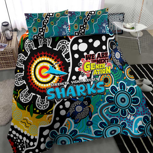 Sharks NRL Celebrating 50 Years of Naidoc Bedding Set NAIDOC Week 2025 Aboriginal