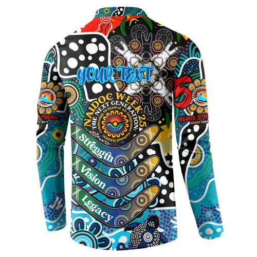 Personalised Sharks NRL Celebrating 50 Years of Naidoc Button Sweatshirt NAIDOC Week 2025 Aboriginal