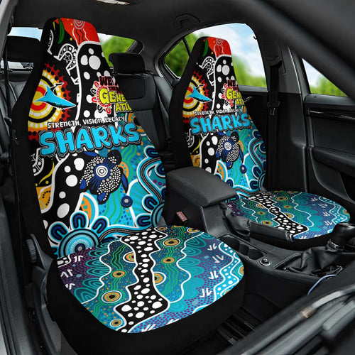 Sharks NRL Celebrating 50 Years of Naidoc Car Seat Cover NAIDOC Week 2025 Aboriginal