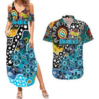 Personalised Sharks NRL Celebrating 50 Years of Naidoc Couples Matching Summer Maxi Dress and Hawaiian Shirt NAIDOC Week 2025 Aboriginal