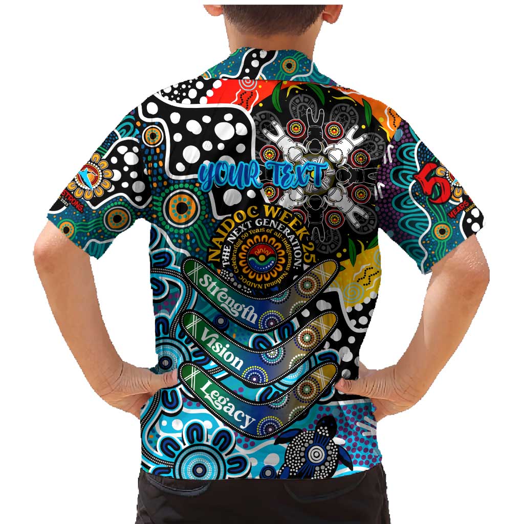 Personalised Sharks NRL Celebrating 50 Years of Naidoc Family Matching Mermaid Dress and Hawaiian Shirt NAIDOC Week 2025 Aboriginal