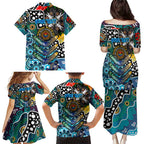 Personalised Sharks NRL Celebrating 50 Years of Naidoc Family Matching Puletasi and Hawaiian Shirt NAIDOC Week 2025 Aboriginal