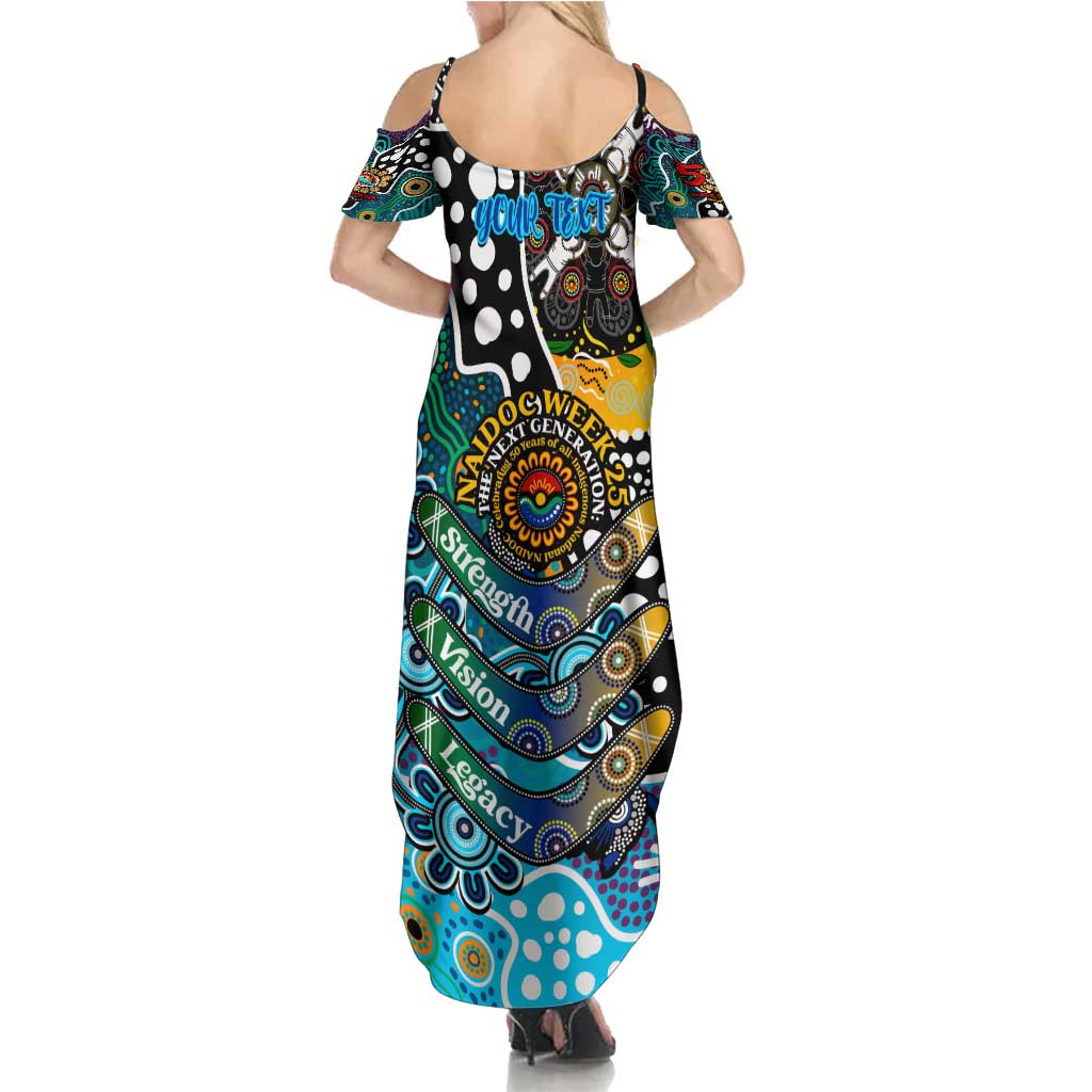 Personalised Sharks NRL Celebrating 50 Years of Naidoc Family Matching Summer Maxi Dress and Hawaiian Shirt NAIDOC Week 2025 Aboriginal