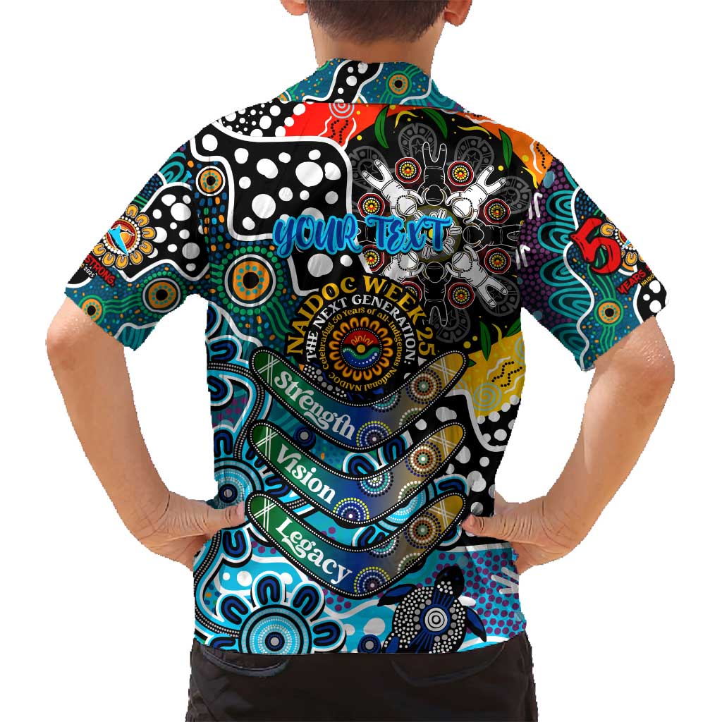 Personalised Sharks NRL Celebrating 50 Years of Naidoc Family Matching Tank Maxi Dress and Hawaiian Shirt NAIDOC Week 2025 Aboriginal