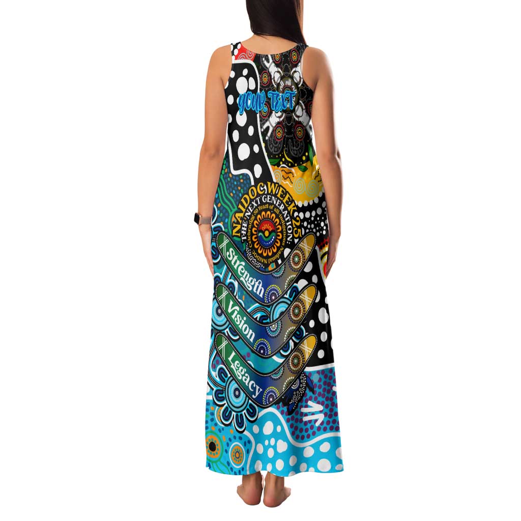 Personalised Sharks NRL Celebrating 50 Years of Naidoc Family Matching Tank Maxi Dress and Hawaiian Shirt NAIDOC Week 2025 Aboriginal