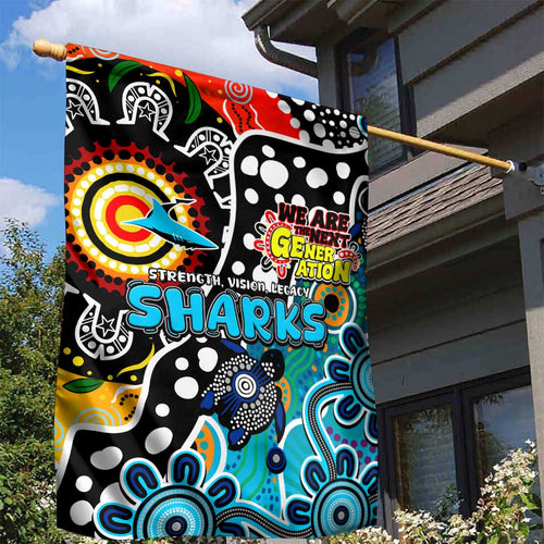 Sharks NRL Celebrating 50 Years of Naidoc Garden Flag NAIDOC Week 2025 Aboriginal