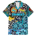 Personalised Sharks NRL Celebrating 50 Years of Naidoc Hawaiian Shirt NAIDOC Week 2025 Aboriginal