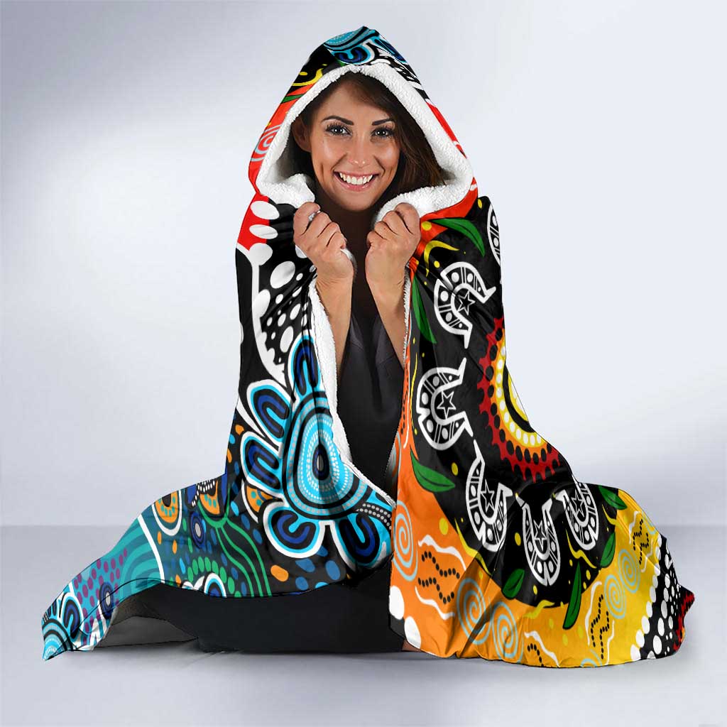 Sharks NRL Celebrating 50 Years of Naidoc Hooded Blanket NAIDOC Week 2025 Aboriginal