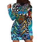 Personalised Sharks NRL Celebrating 50 Years of Naidoc Hoodie Dress NAIDOC Week 2025 Aboriginal