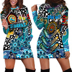 Personalised Sharks NRL Celebrating 50 Years of Naidoc Hoodie Dress NAIDOC Week 2025 Aboriginal