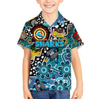 Personalised Sharks NRL Celebrating 50 Years of Naidoc Kid Hawaiian Shirt NAIDOC Week 2025 Aboriginal