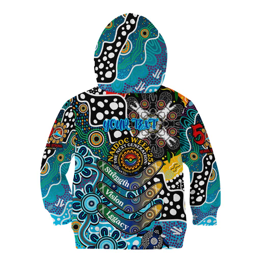 Personalised Sharks NRL Celebrating 50 Years of Naidoc Kid Hoodie NAIDOC Week 2025 Aboriginal