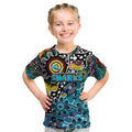 Personalised Sharks NRL Celebrating 50 Years of Naidoc Kid T Shirt NAIDOC Week 2025 Aboriginal