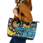 Sharks NRL Celebrating 50 Years of Naidoc Leather Tote Bag NAIDOC Week 2025 Aboriginal