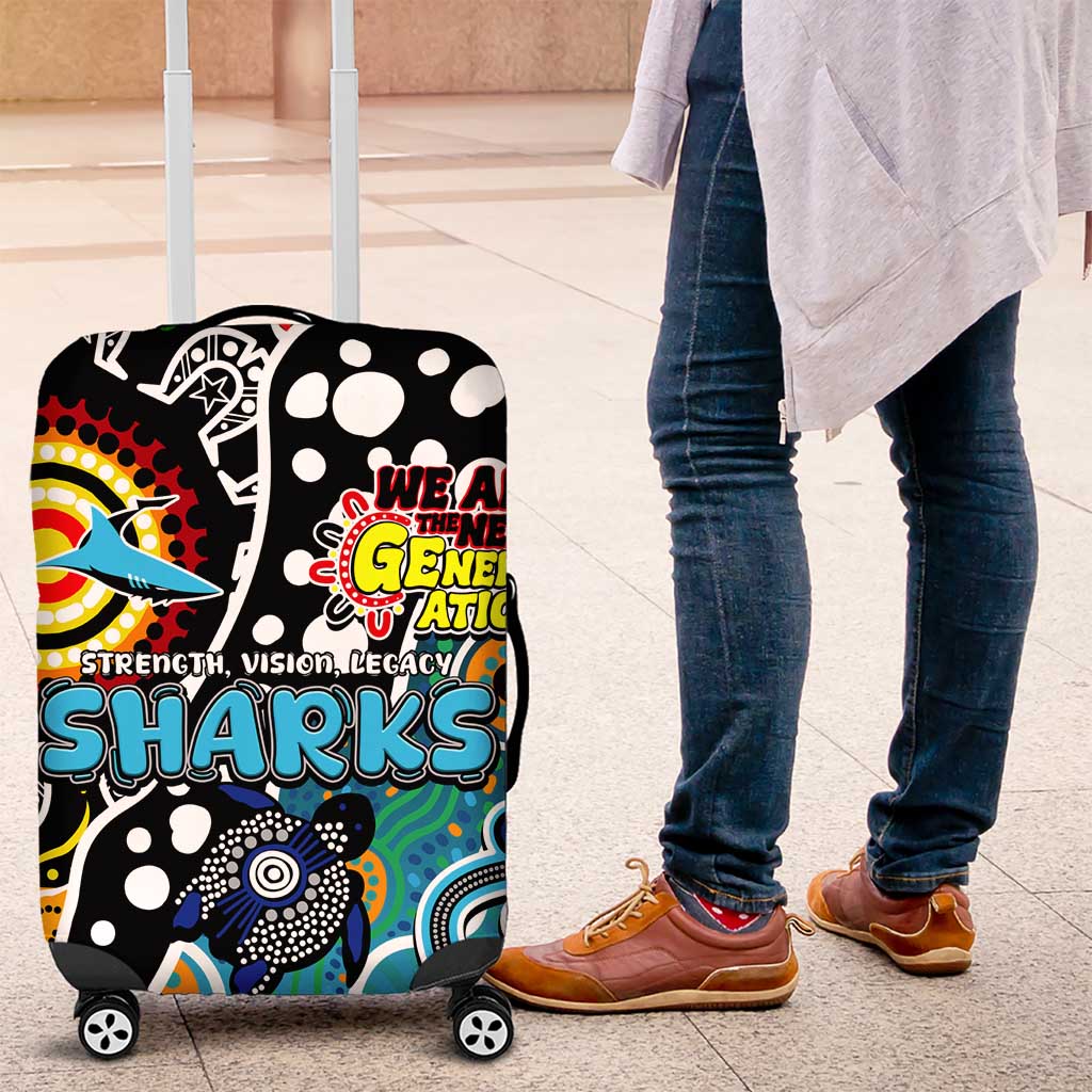 Sharks NRL Celebrating 50 Years of Naidoc Luggage Cover NAIDOC Week 2025 Aboriginal