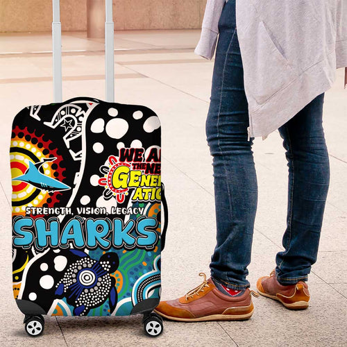 Sharks NRL Celebrating 50 Years of Naidoc Luggage Cover NAIDOC Week 2025 Aboriginal