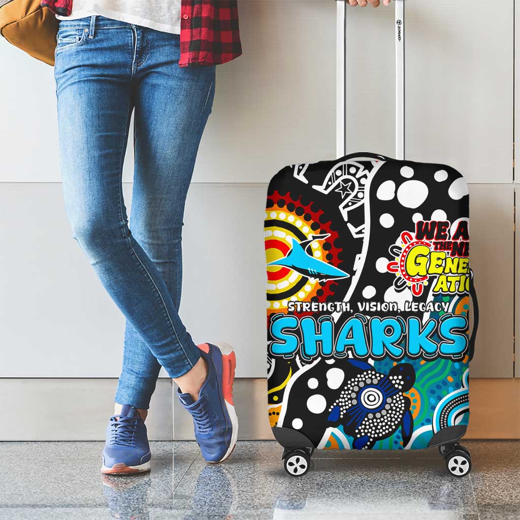 Sharks NRL Celebrating 50 Years of Naidoc Luggage Cover NAIDOC Week 2025 Aboriginal