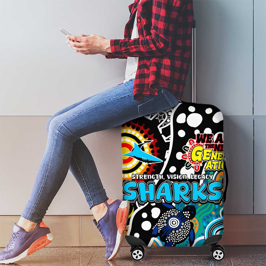 Sharks NRL Celebrating 50 Years of Naidoc Luggage Cover NAIDOC Week 2025 Aboriginal