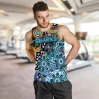 Personalised Sharks NRL Celebrating 50 Years of Naidoc Men Tank Top NAIDOC Week 2025 Aboriginal