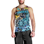 Personalised Sharks NRL Celebrating 50 Years of Naidoc Men Tank Top NAIDOC Week 2025 Aboriginal
