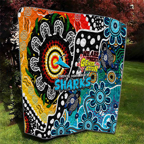Sharks NRL Celebrating 50 Years of Naidoc Quilt NAIDOC Week 2025 Aboriginal