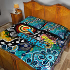 Sharks NRL Celebrating 50 Years of Naidoc Quilt Bed Set NAIDOC Week 2025 Aboriginal
