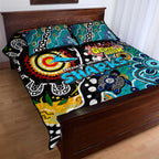 Sharks NRL Celebrating 50 Years of Naidoc Quilt Bed Set NAIDOC Week 2025 Aboriginal