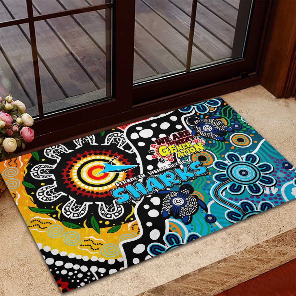 Sharks NRL Celebrating 50 Years of Naidoc Rubber Doormat NAIDOC Week 2025 Aboriginal