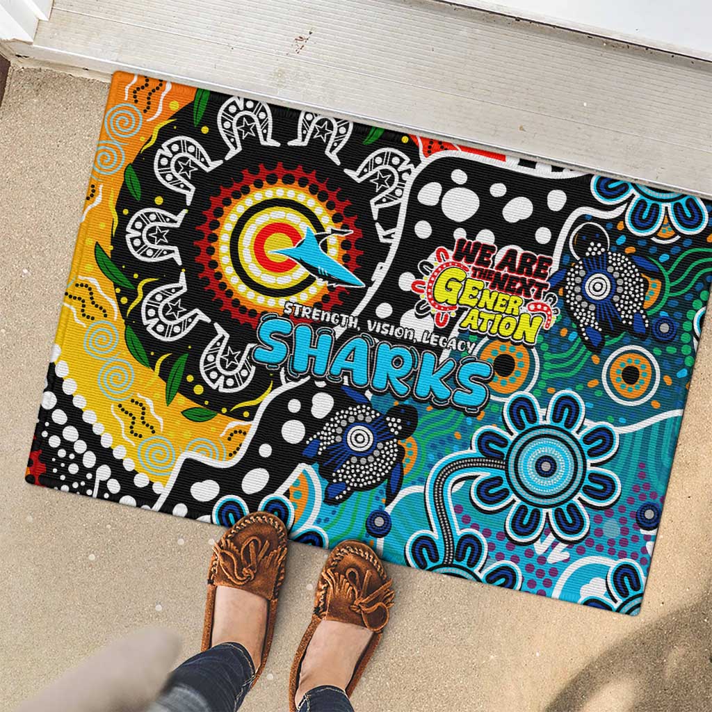 Sharks NRL Celebrating 50 Years of Naidoc Rubber Doormat NAIDOC Week 2025 Aboriginal