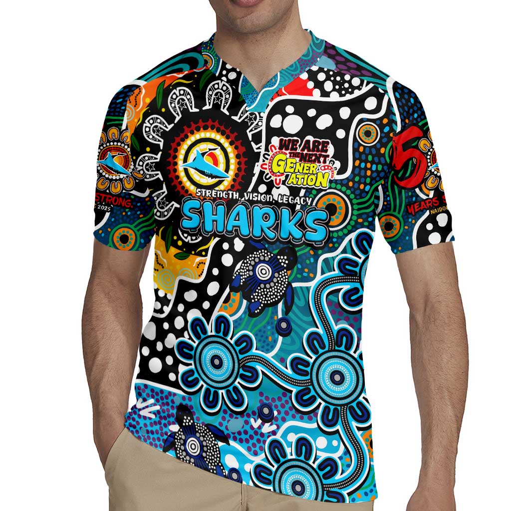 Personalised Sharks NRL Celebrating 50 Years of Naidoc Rugby Jersey NAIDOC Week 2025 Aboriginal