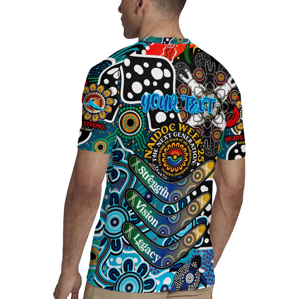 Personalised Sharks NRL Celebrating 50 Years of Naidoc Rugby Jersey NAIDOC Week 2025 Aboriginal