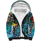 Personalised Sharks NRL Celebrating 50 Years of Naidoc Sherpa Hoodie NAIDOC Week 2025 Aboriginal