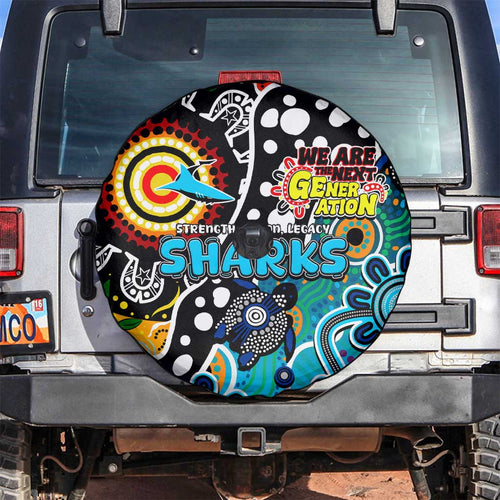 Sharks NRL Celebrating 50 Years of Naidoc Spare Tire Cover NAIDOC Week 2025 Aboriginal