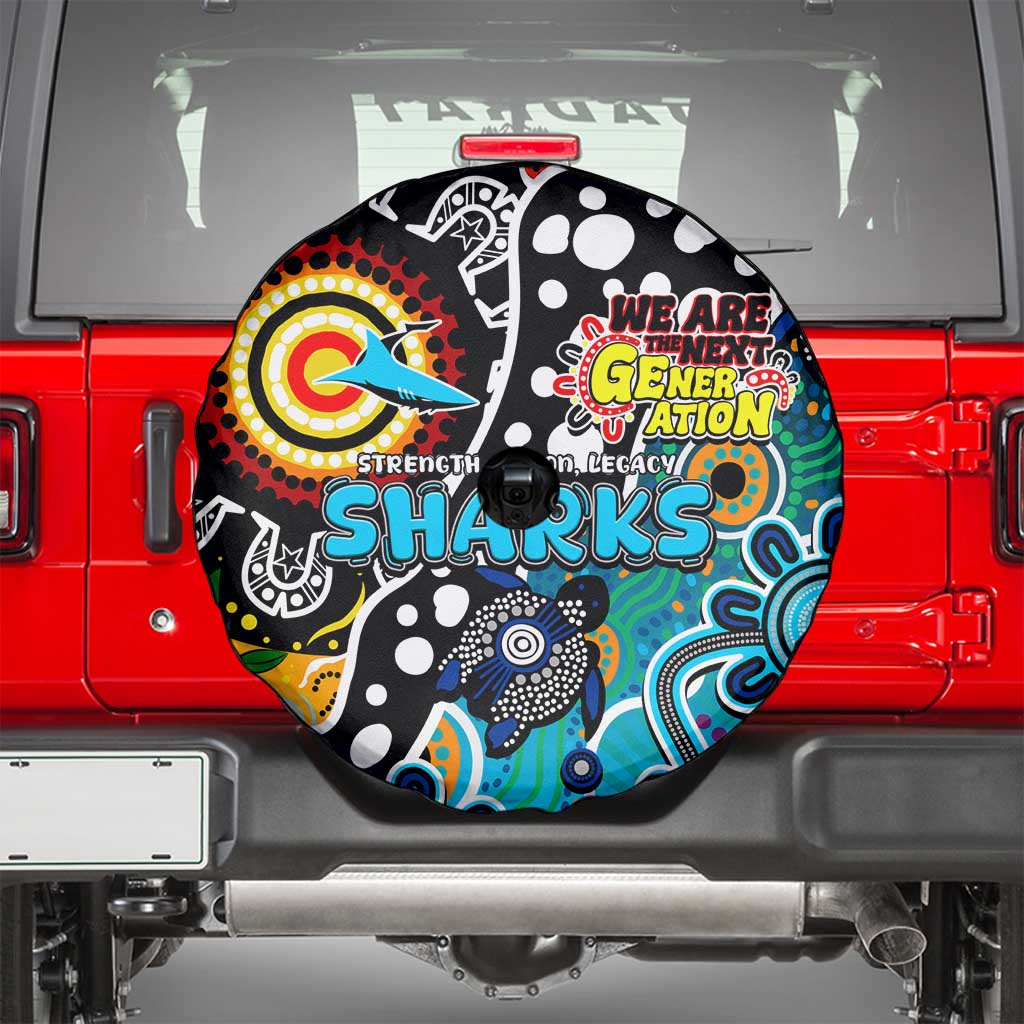 Sharks NRL Celebrating 50 Years of Naidoc Spare Tire Cover NAIDOC Week 2025 Aboriginal