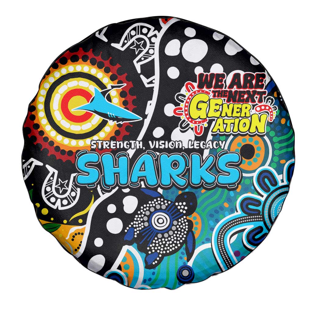 Sharks NRL Celebrating 50 Years of Naidoc Spare Tire Cover NAIDOC Week 2025 Aboriginal