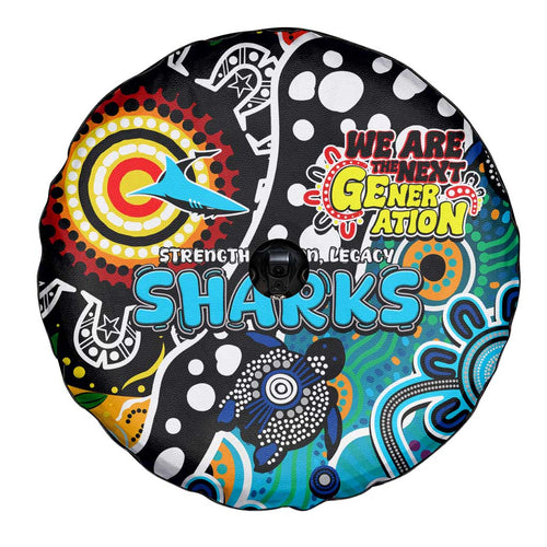 Sharks NRL Celebrating 50 Years of Naidoc Spare Tire Cover NAIDOC Week 2025 Aboriginal